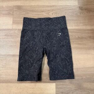 Gymshark‎ Adapt Animal Seamless Cycling Shorts Black-Medium